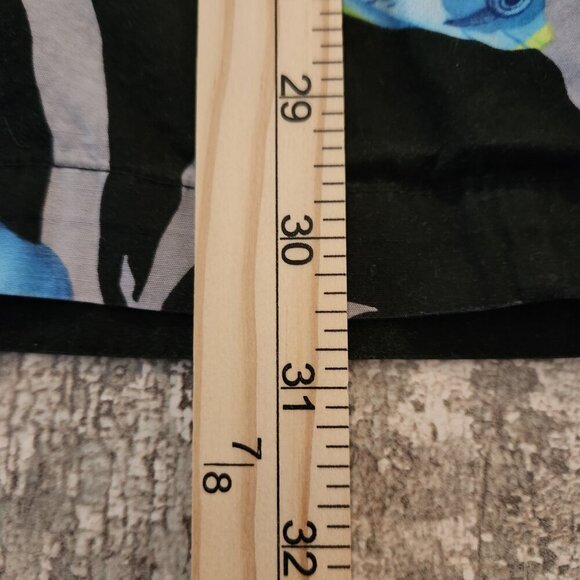 Nautica Competition Tropical Fish Button Up Men's Short Sleeve Shirt size Large - Picture 7 of 9